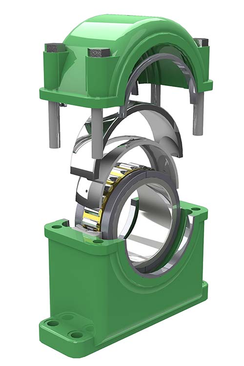 Split Roller Bearings for Main and Auxiliary Shafting